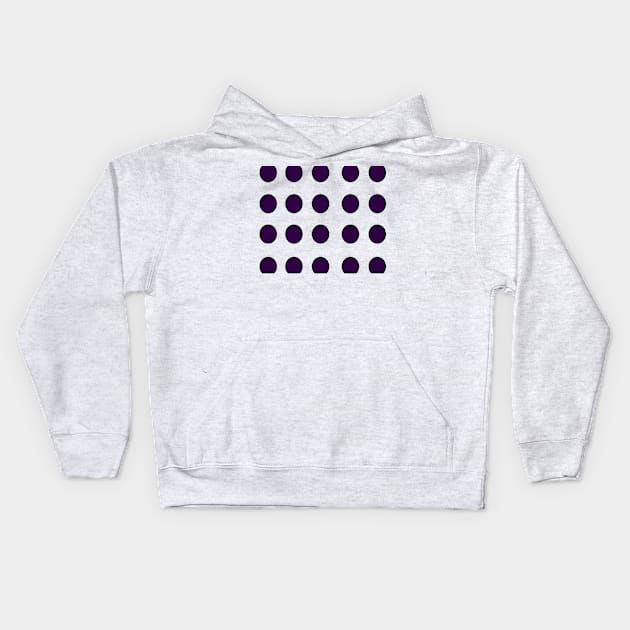 purple circular pattern Kids Hoodie by Samuelproductions19